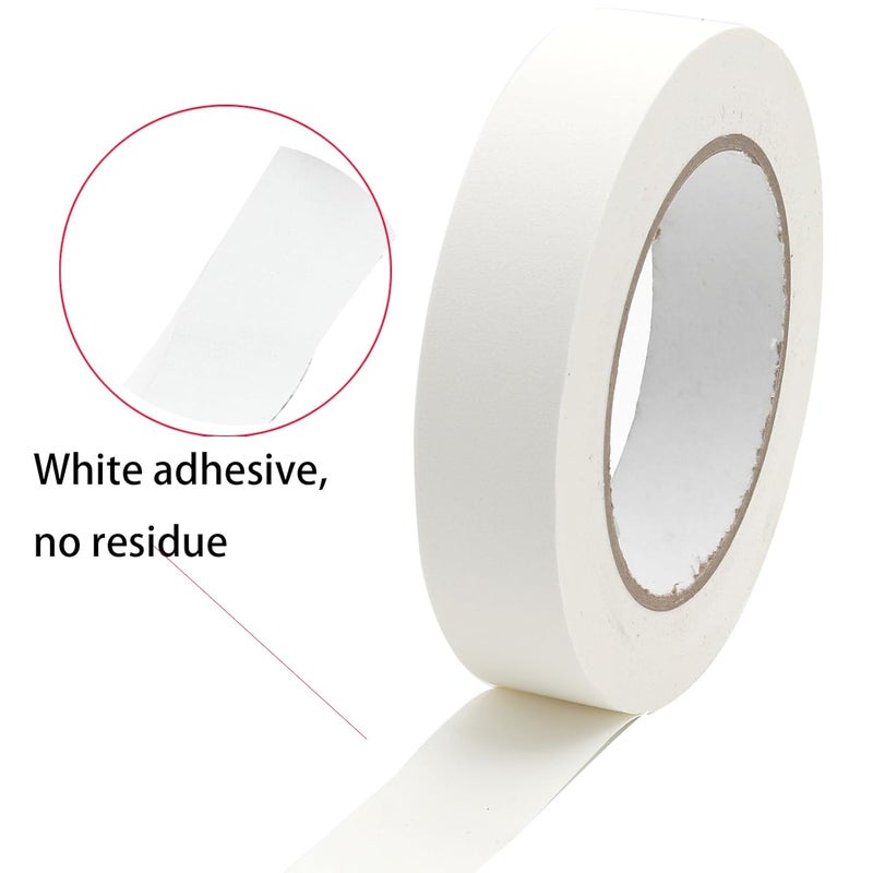 AMOGATO White Gaffer Tape 1 InchX 33Yards 3Rolls - Waterproof, Tearable, Writable, Matte Finish - Ideal for Labeling and Wire Management - Image 2